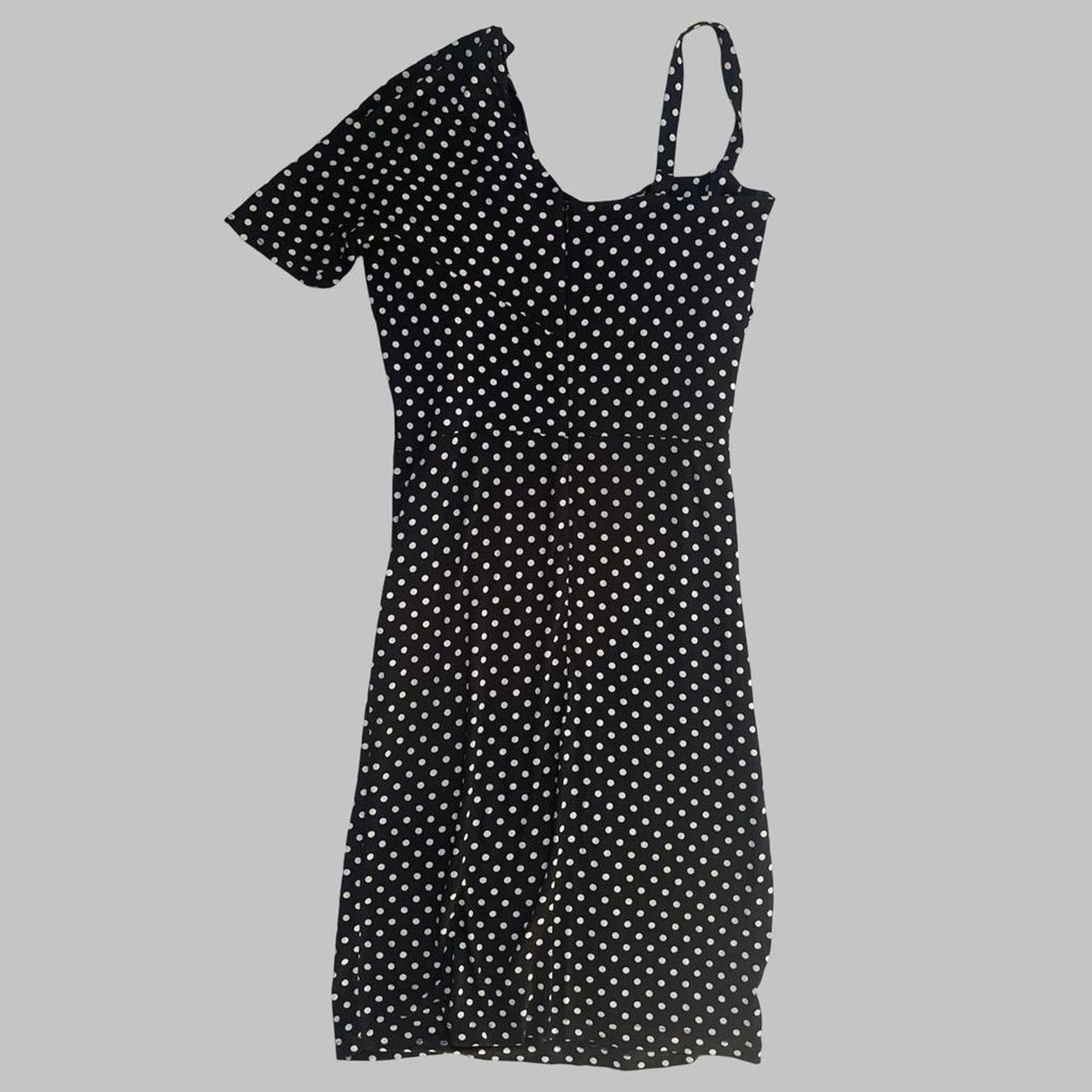vintage isabel de pedro polka dot dress & cardigan set.
