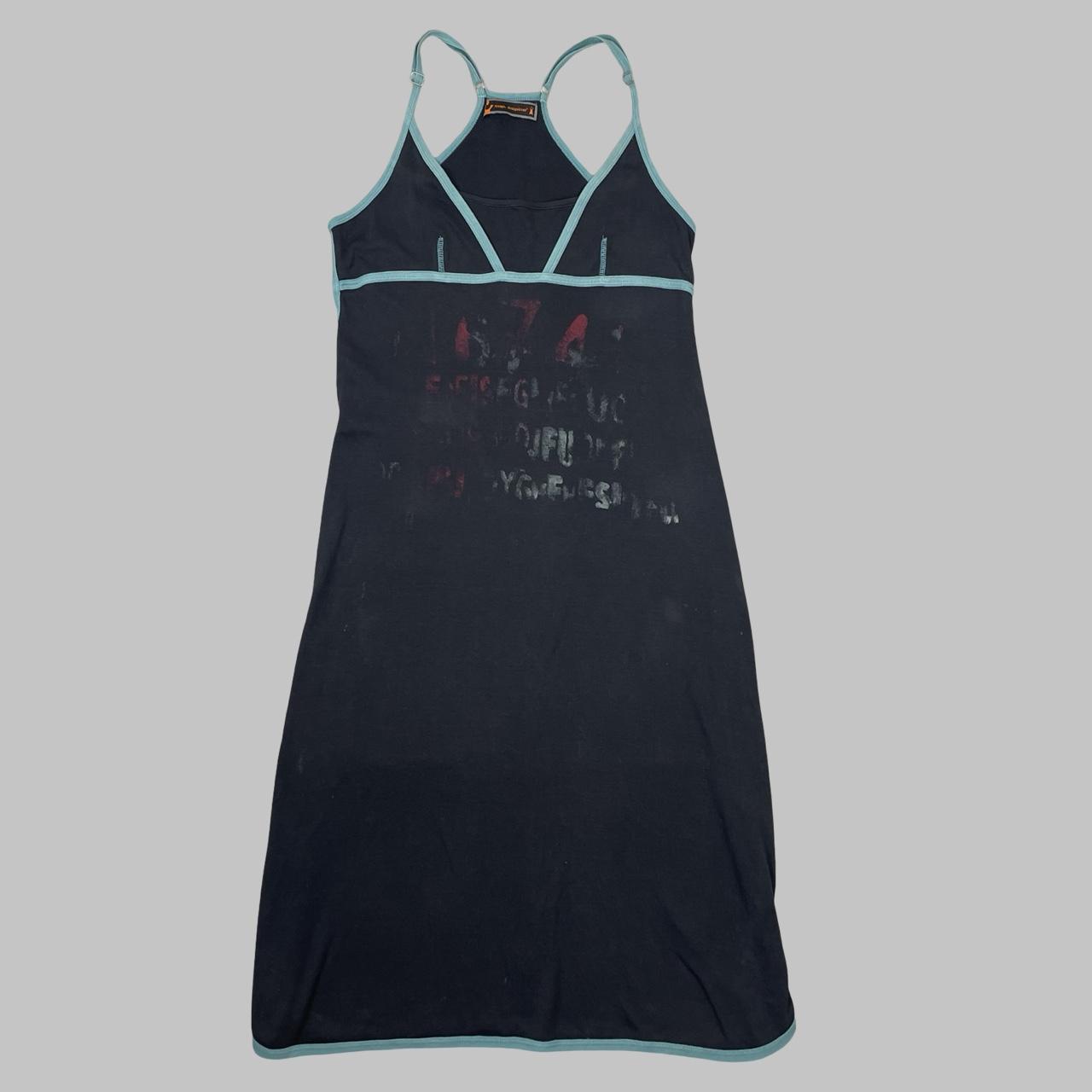 Cop copine black and blue cotton dress.