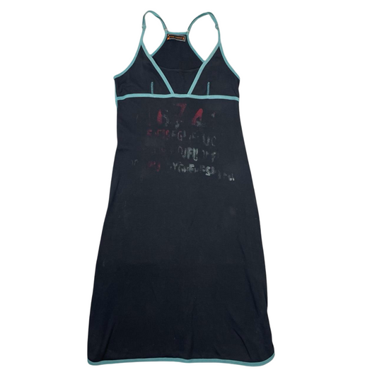 Cop copine black and blue cotton dress.