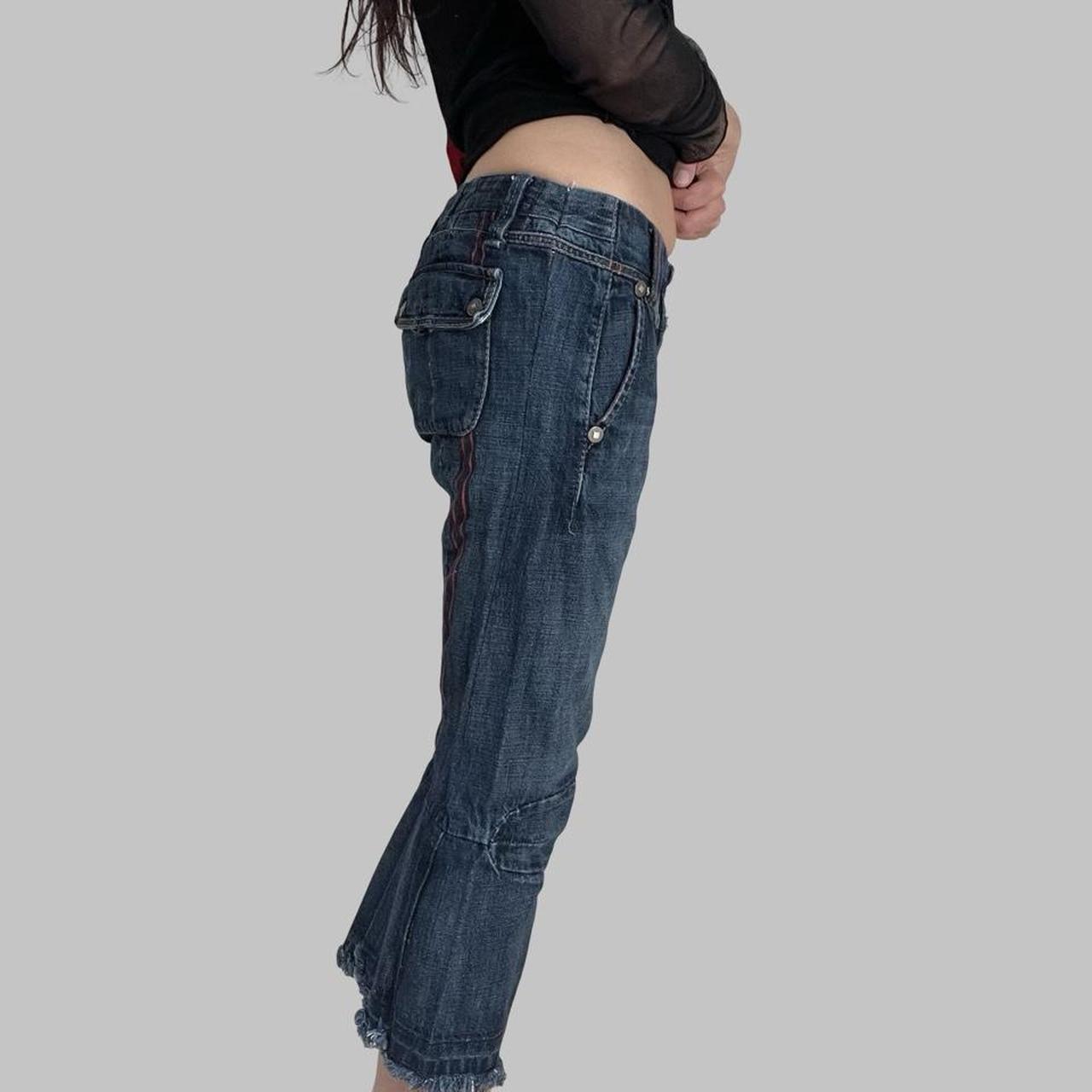 Marithé François Girbaud cropped denim jeans capri pants.