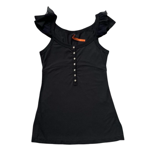 Cop copine sleeveless black top.
