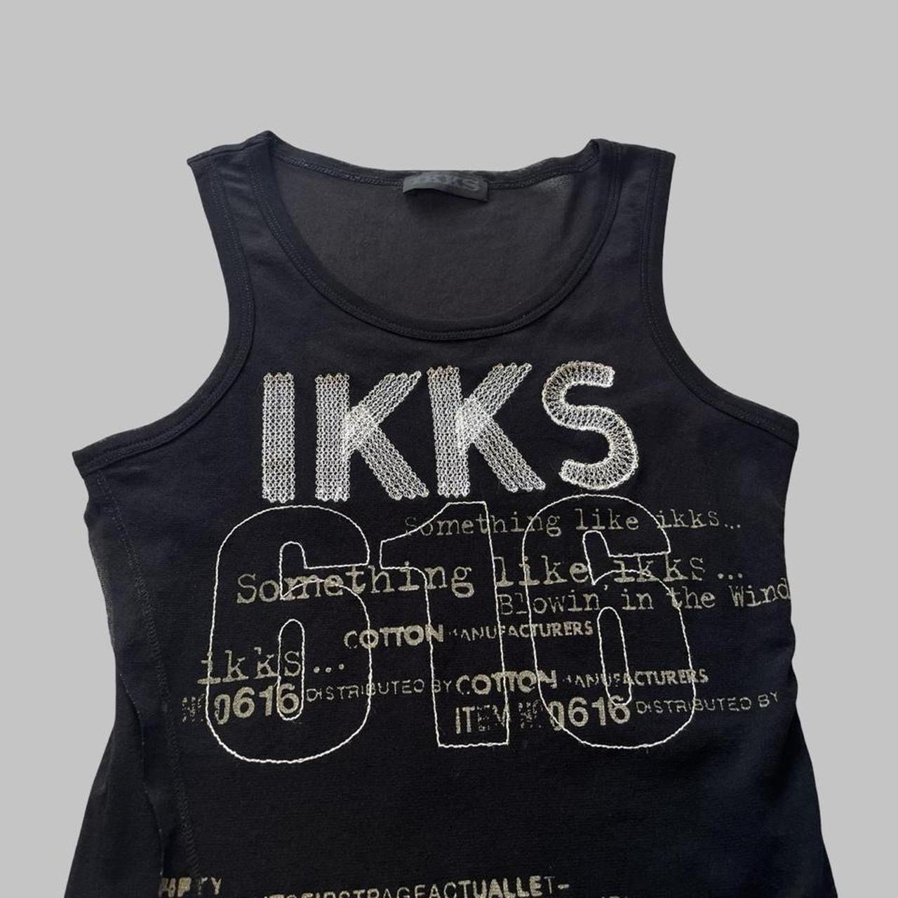 IKKS black mesh top.
