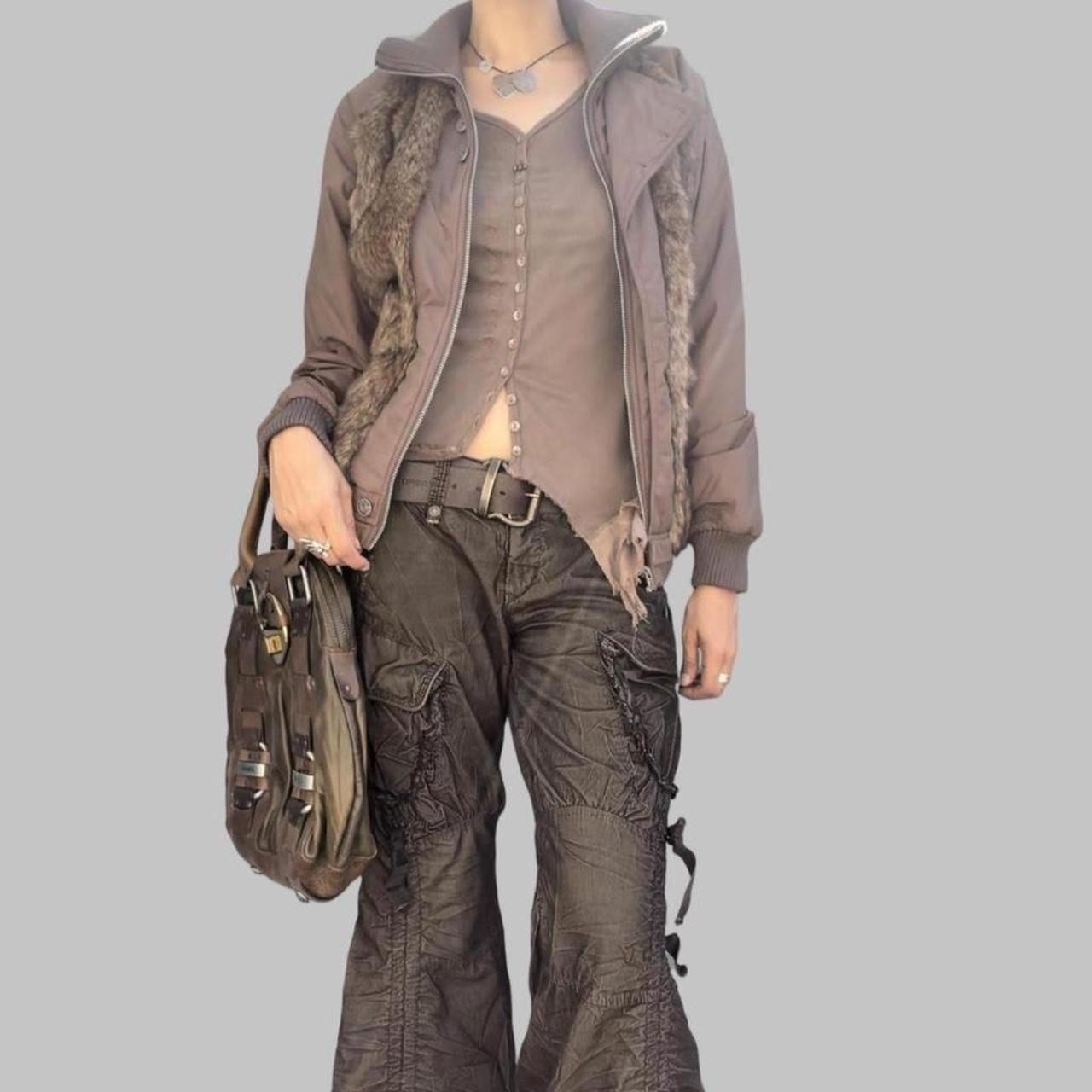 Cop copine brown tunique top.