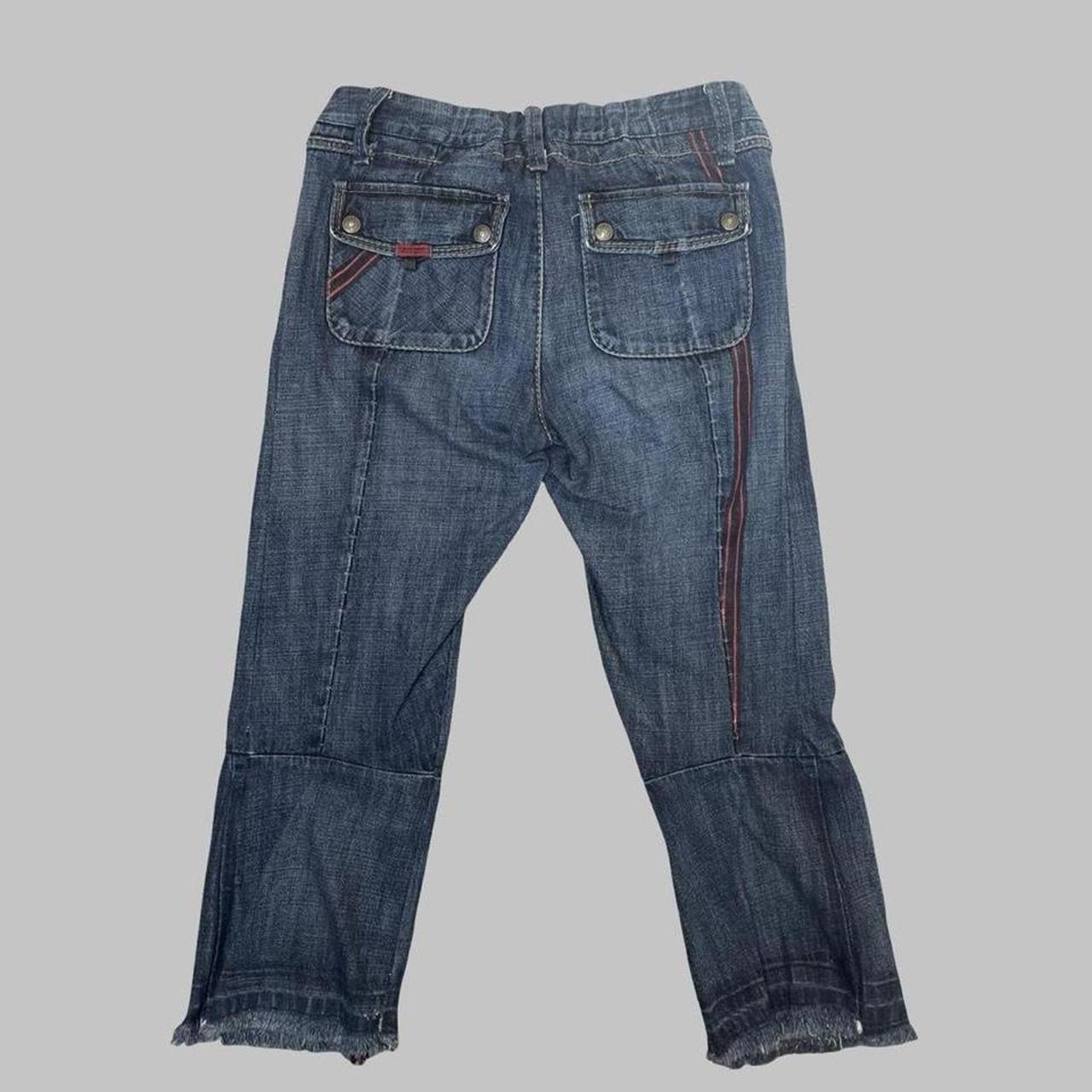 Marithé François Girbaud cropped denim jeans capri pants.