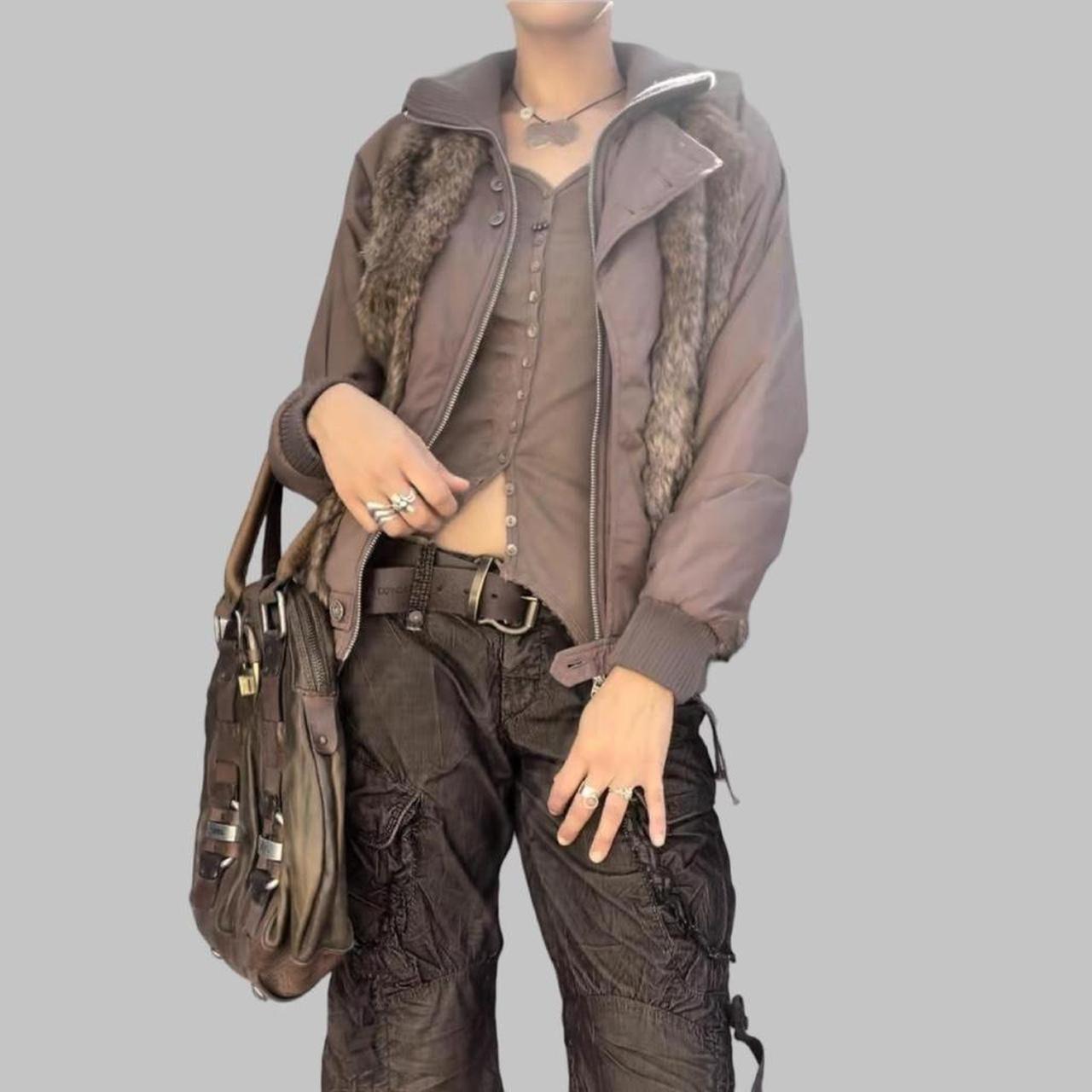 Cop copine brown tunique top.