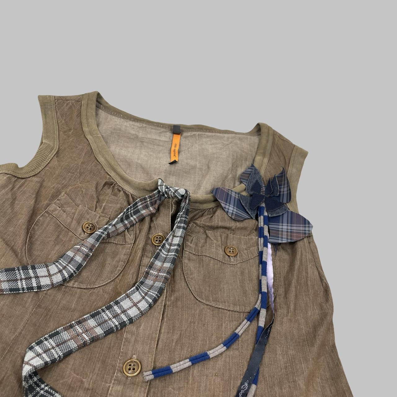 Cop Copine khaki / brown utility mini dress.