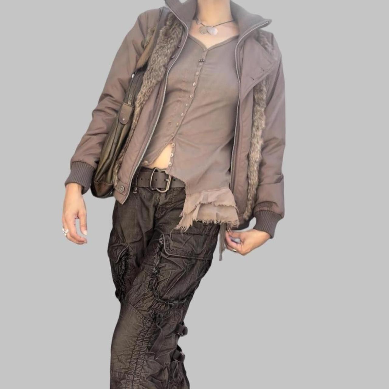 Cop copine brown tunique top.