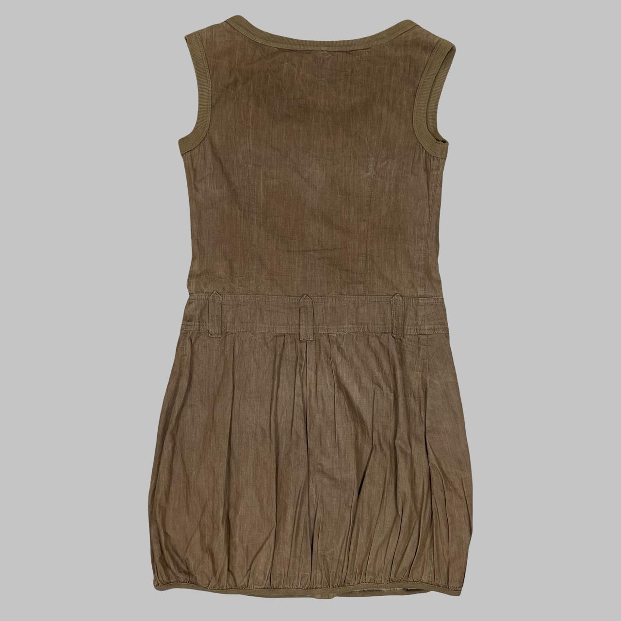 Cop Copine khaki / brown utility mini dress.