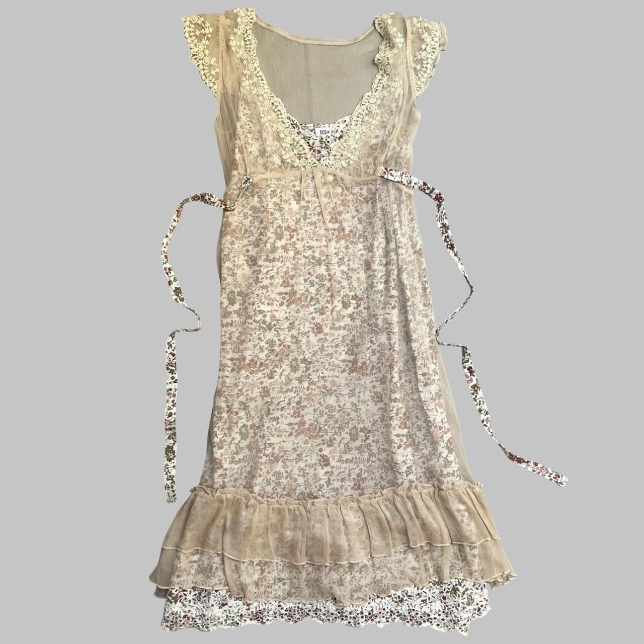 Vintage Dsquared2 layered floral dress.