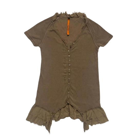 Cop copine brown tunique top.