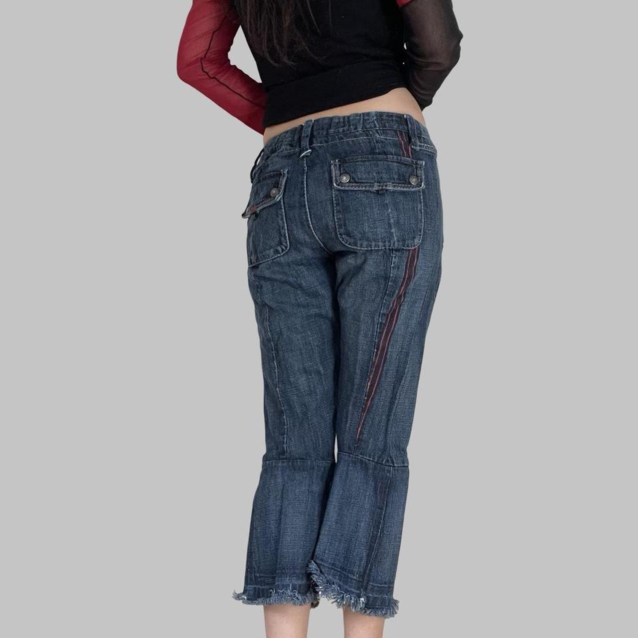 Marithé François Girbaud cropped denim jeans capri pants.