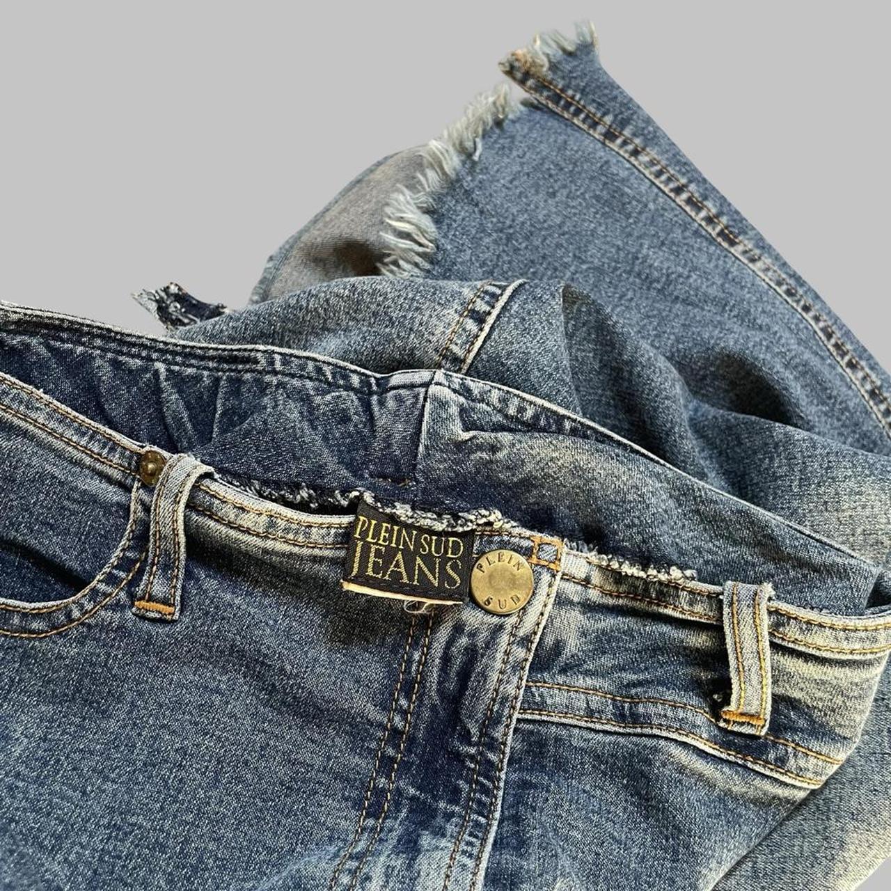 Plein Sud jeans asymmetrical denim skirt.