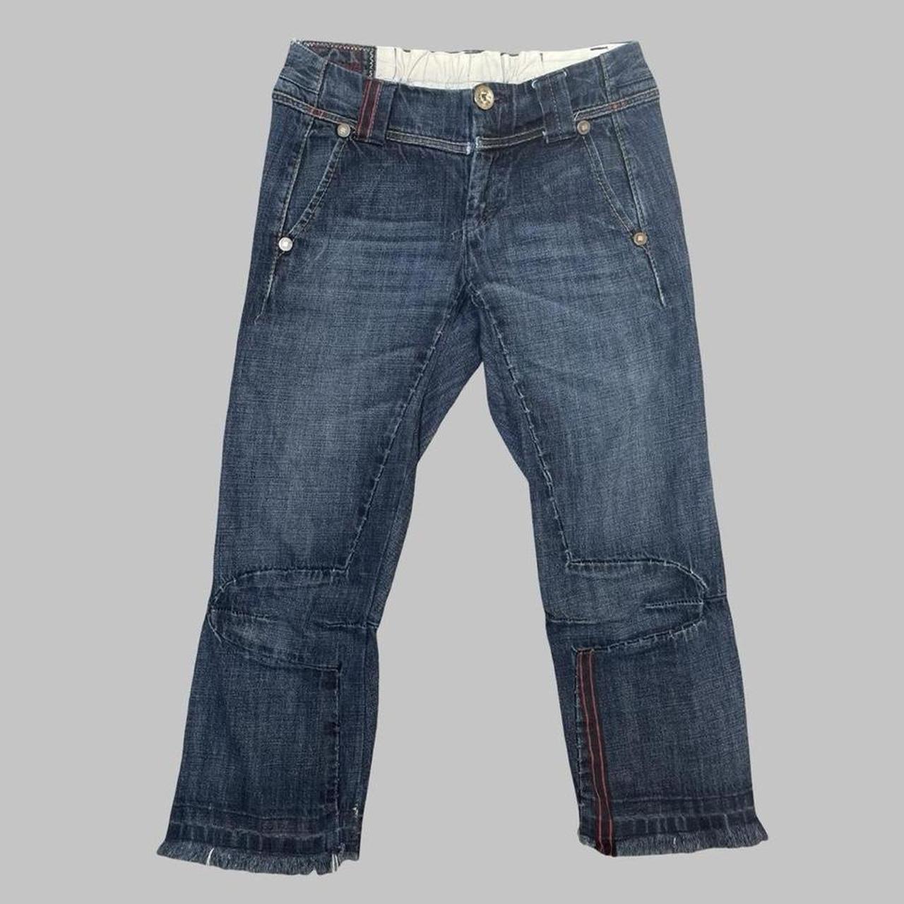 Marithé François Girbaud cropped denim jeans capri pants.