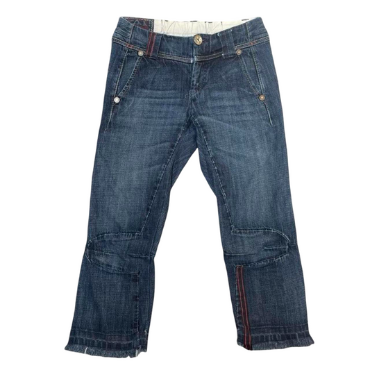 Marithé François Girbaud cropped denim jeans capri pants.