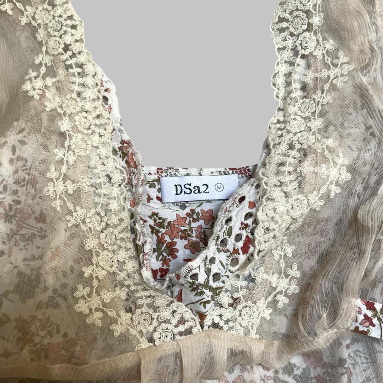 Vintage Dsquared2 layered floral dress.