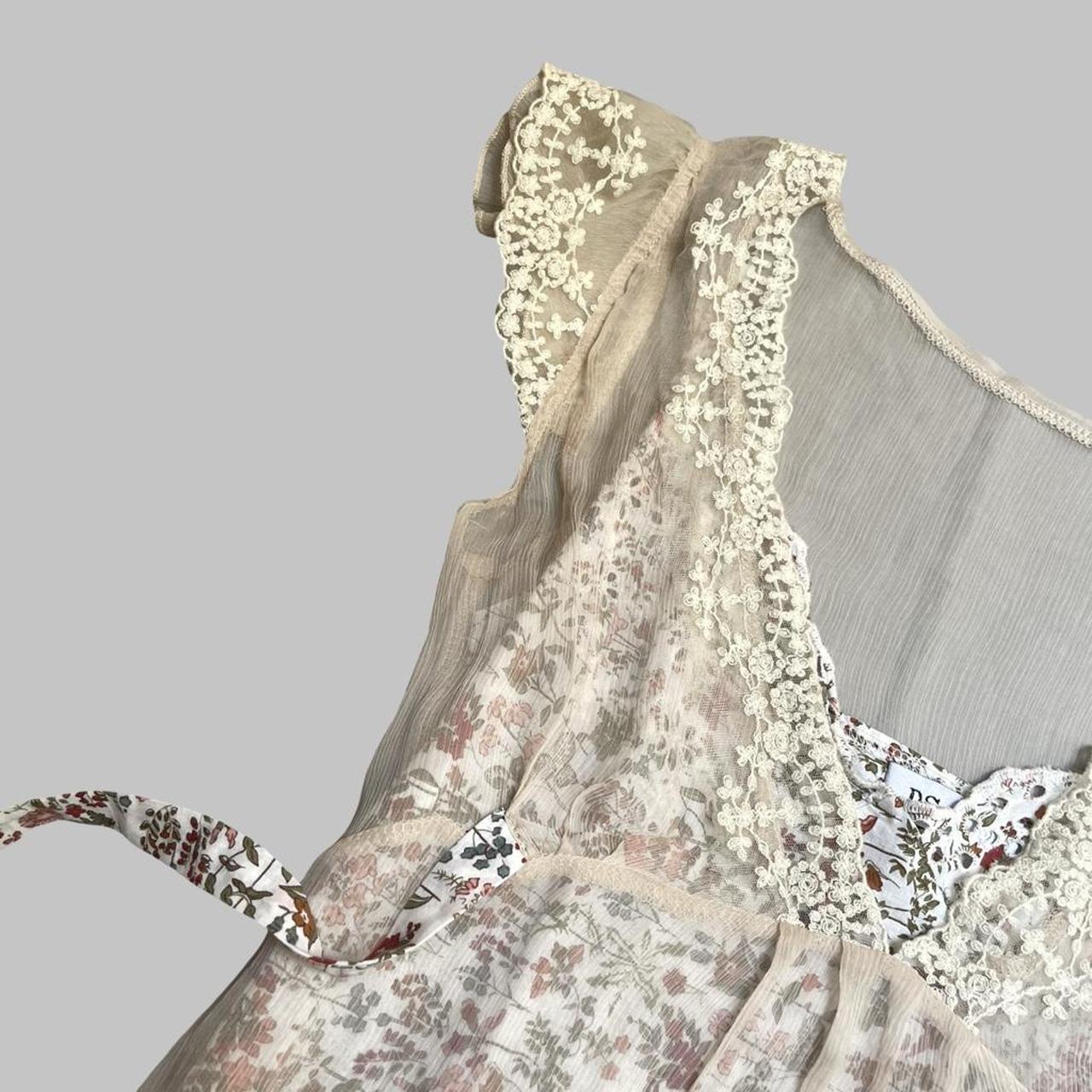 Vintage Dsquared2 layered floral dress.
