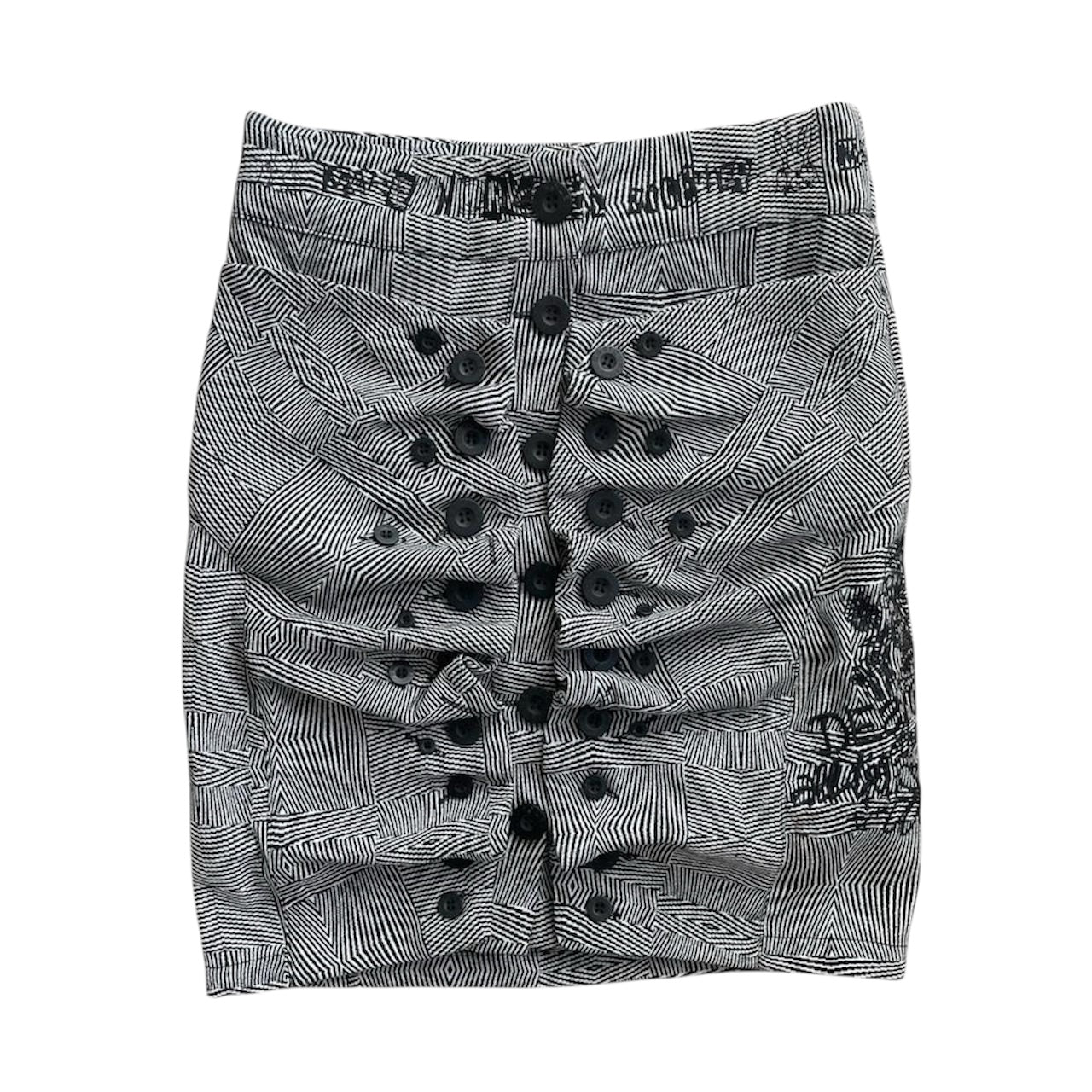 Desigual black and white skirt.