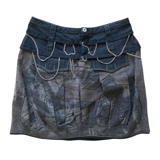 Marithé + François Girbaud wool bubble skirt.