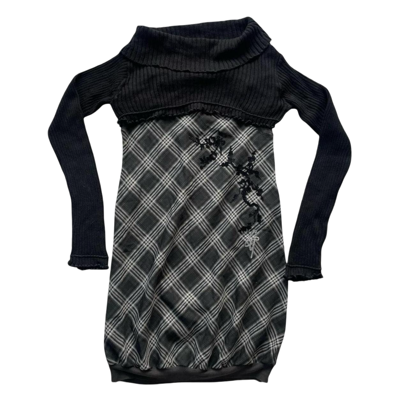 Cop Copine (set) grey bubble dress + ribbed bolero.