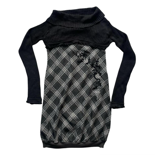 Cop Copine (set) grey bubble dress + ribbed bolero.