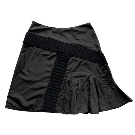 Italian multi-fabric skirt.