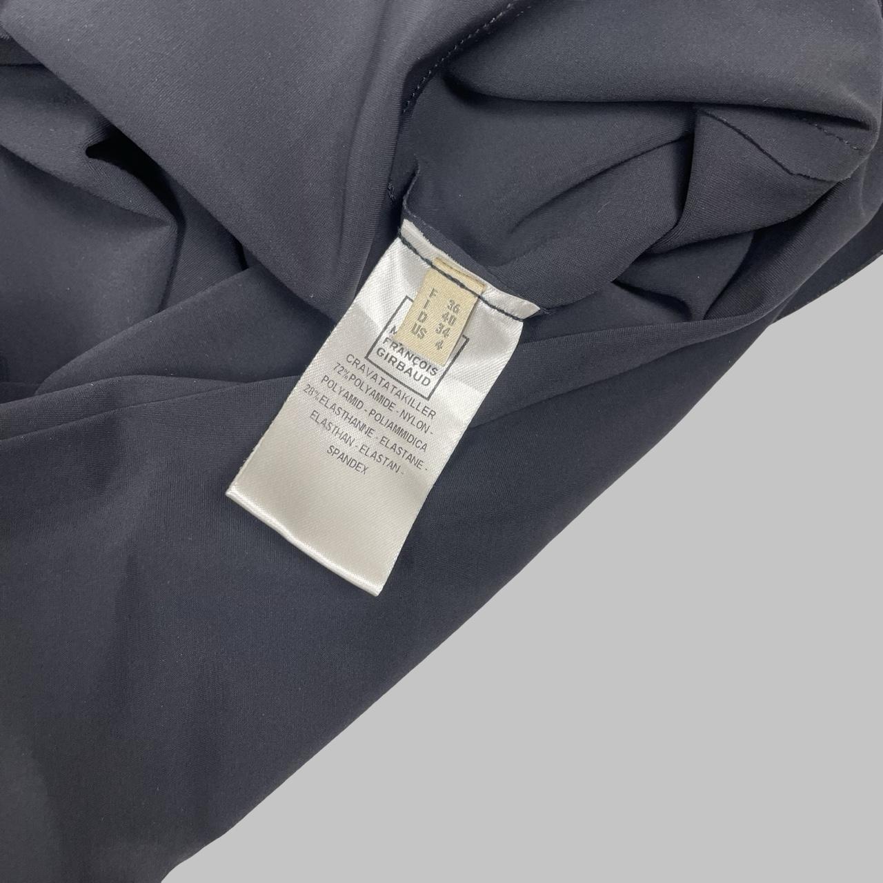 Marithé + François Girbaud black draped skirt.