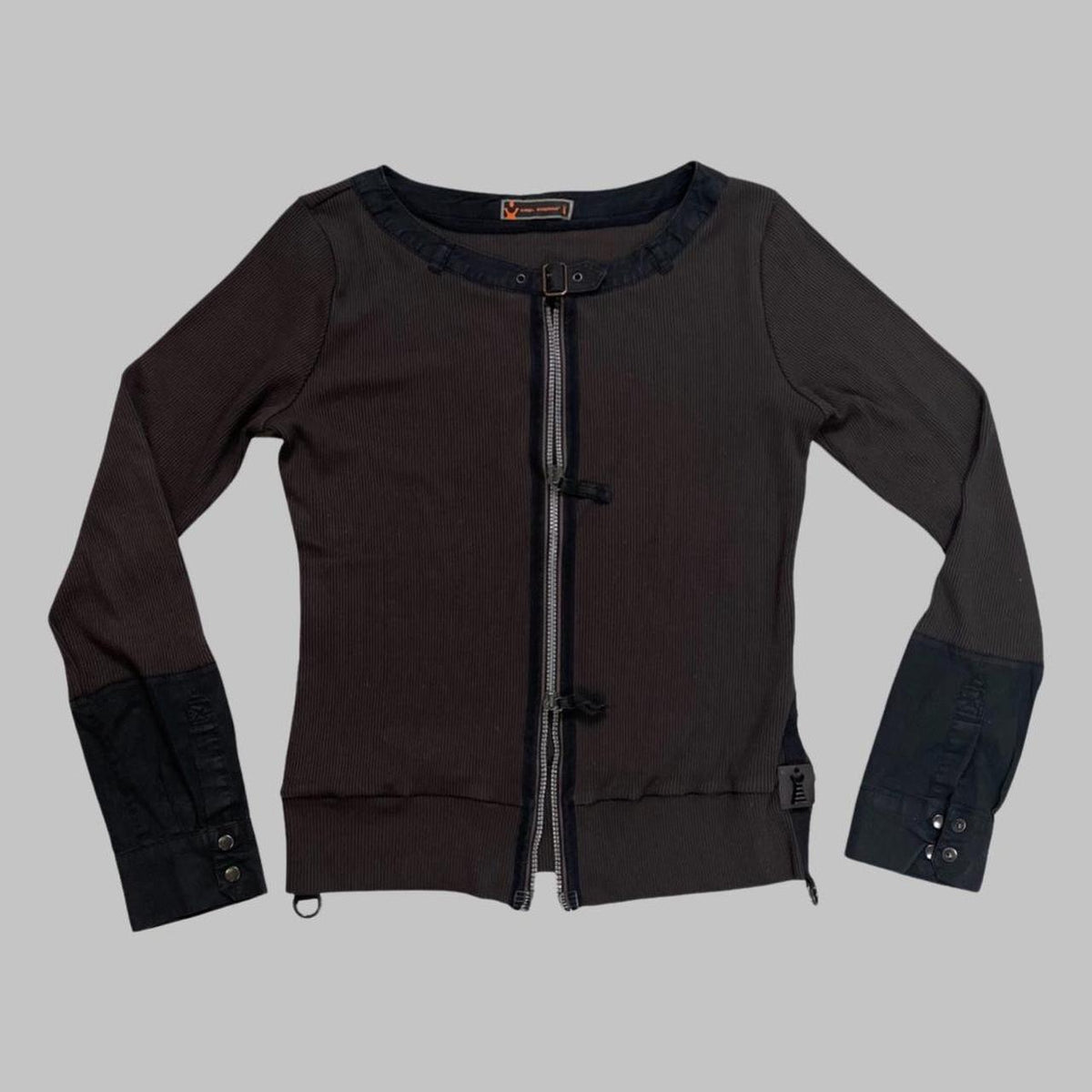 Cop copine black and brown cardigan.