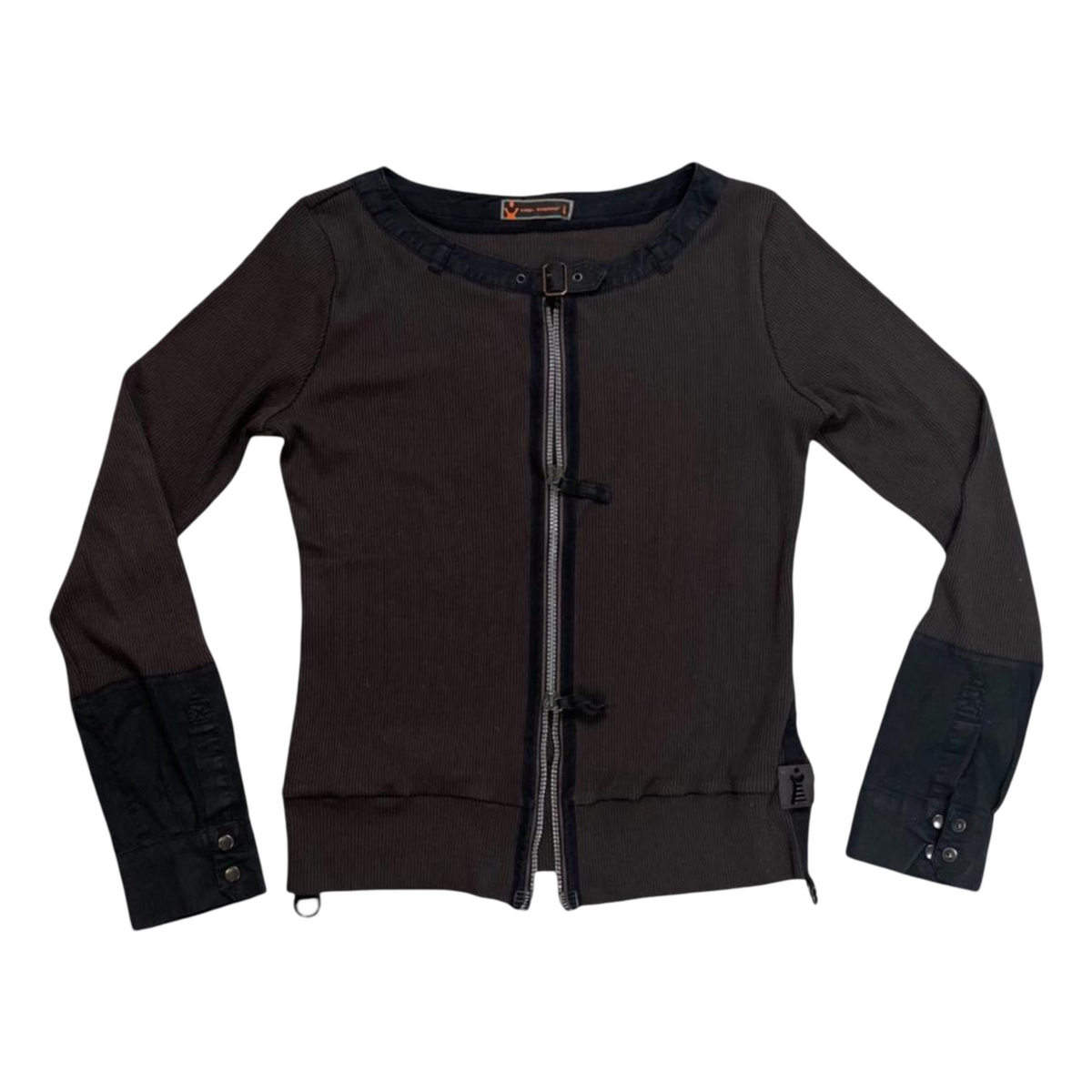 Cop copine black and brown cardigan.