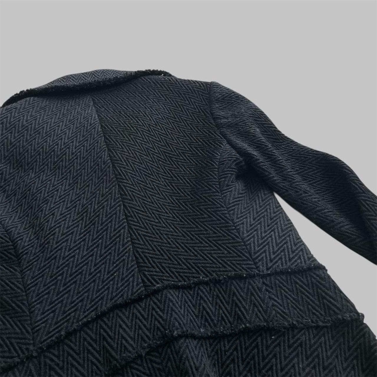 Cavalli black herringbone zip jacket.
