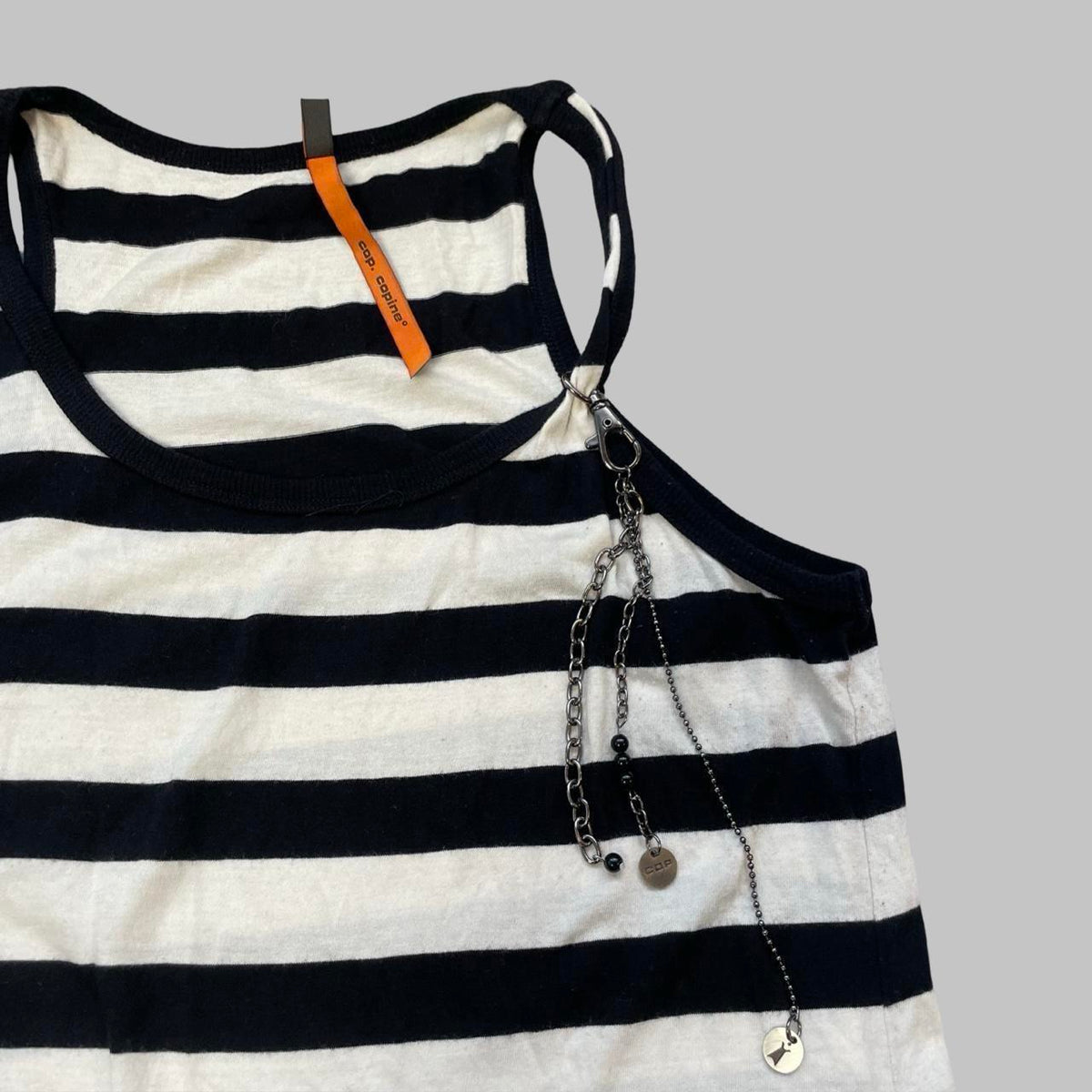 Cop copine layered black mini dress.