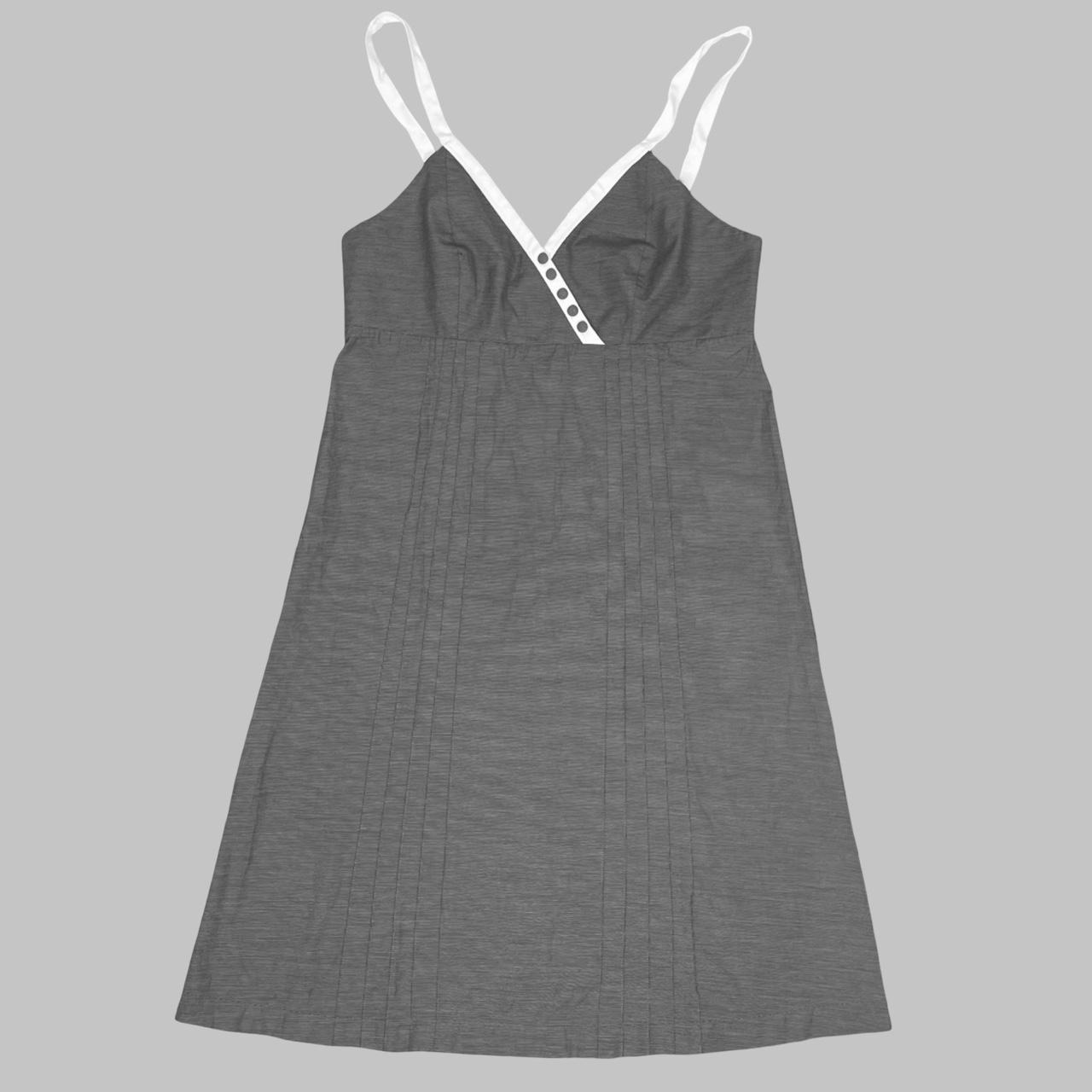 Cop Copine grey and white slip dress.