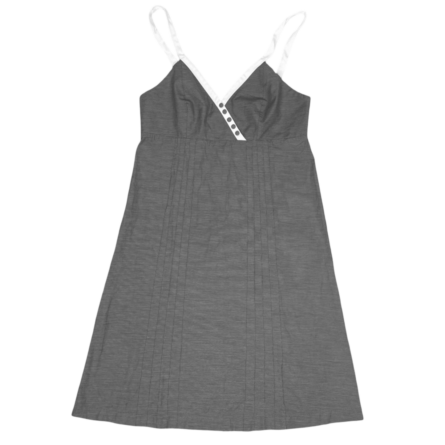 Cop Copine grey and white slip dress.