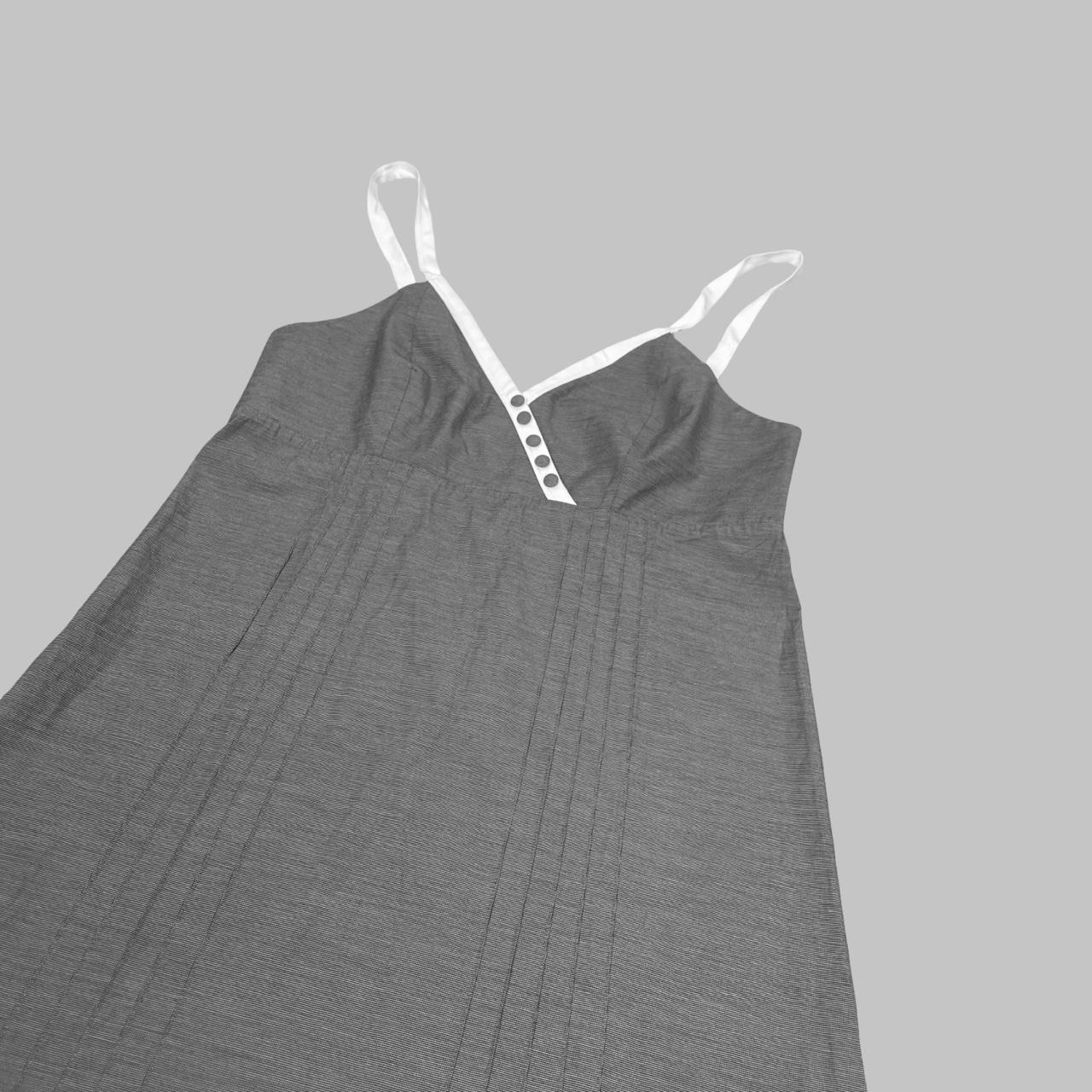Cop Copine grey and white slip dress.