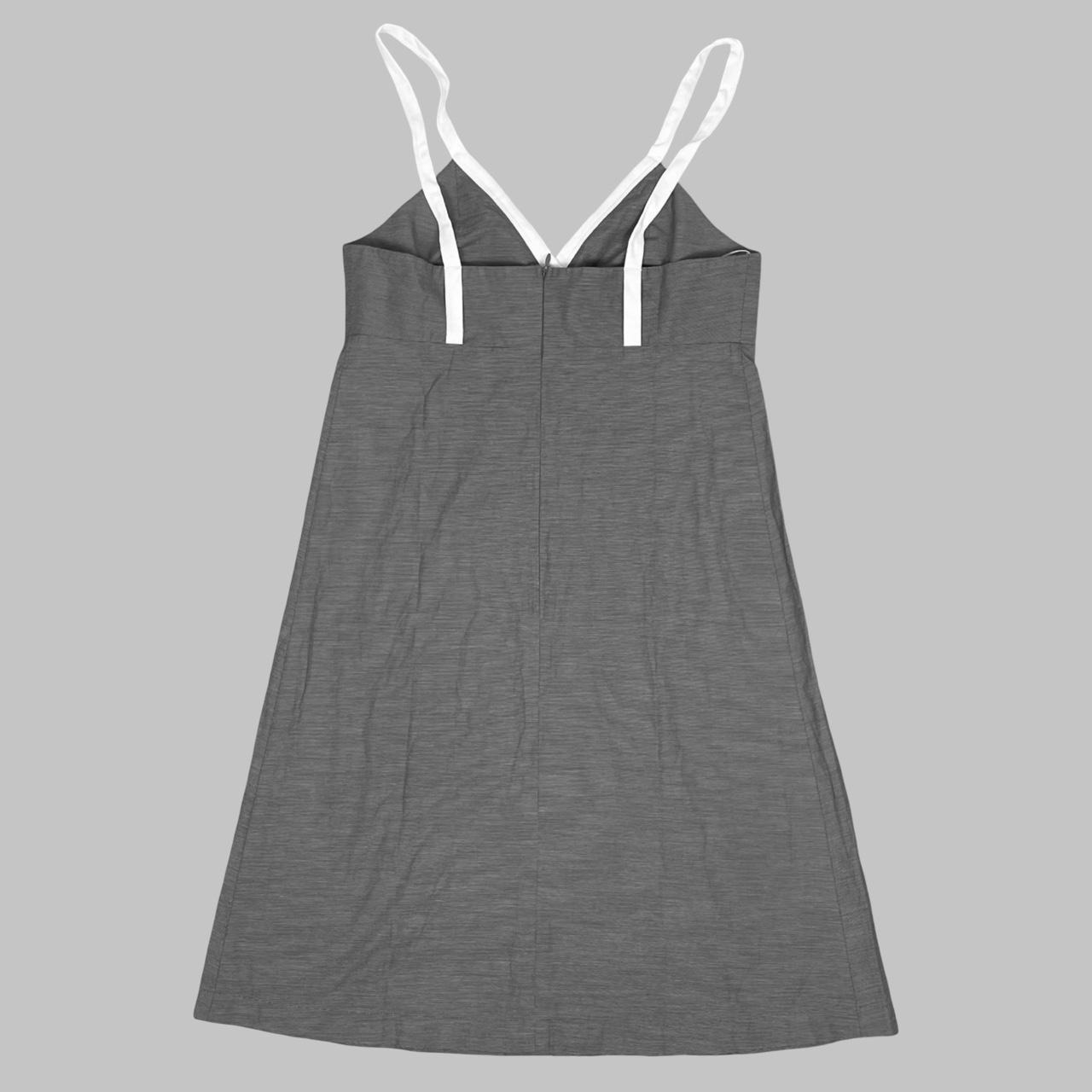 Cop Copine grey and white slip dress.