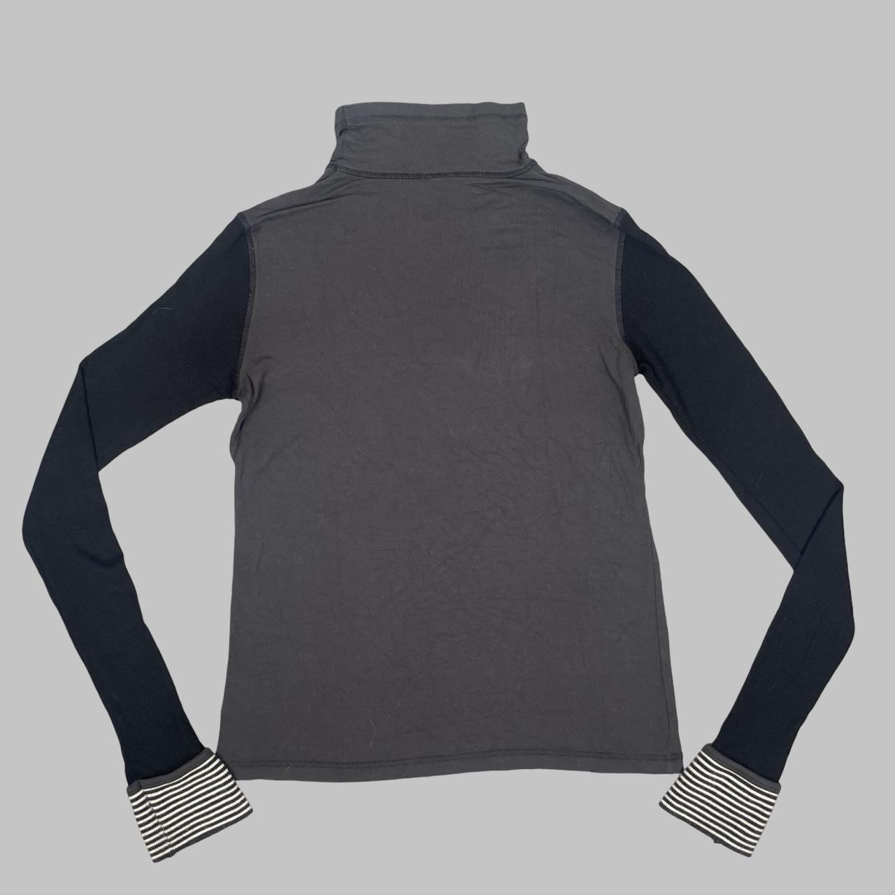 Cop Copine charcoal and black layered top.