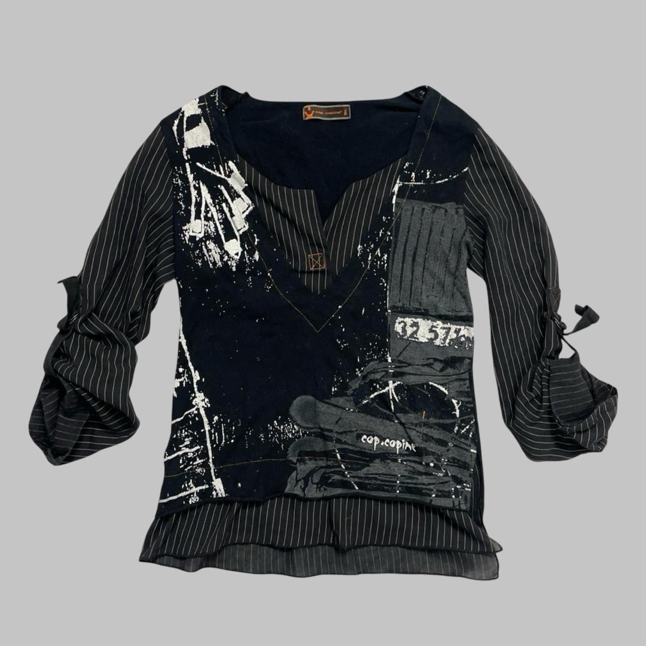 Cop Copine black and white blouse / shirt.