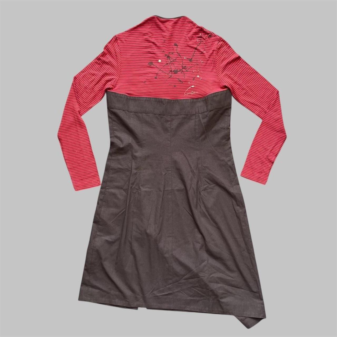 Cop Copine red long-sleeve dress.