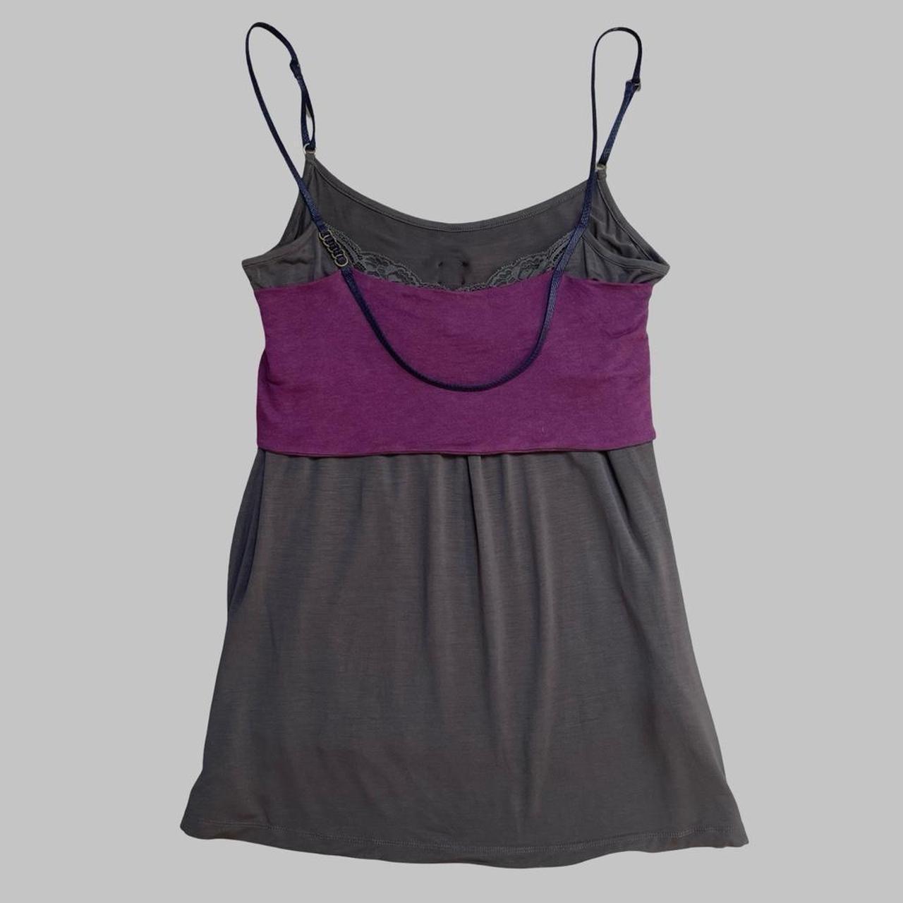Cop copine two-tone empire waist cami top.