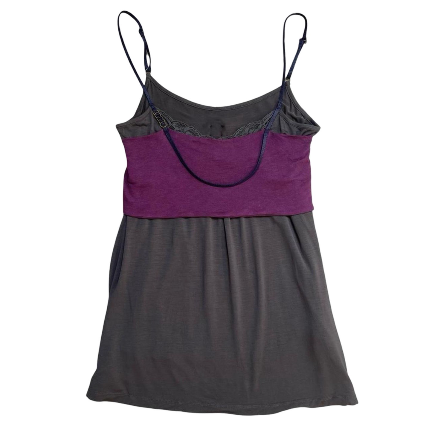Cop copine two-tone empire waist cami top.