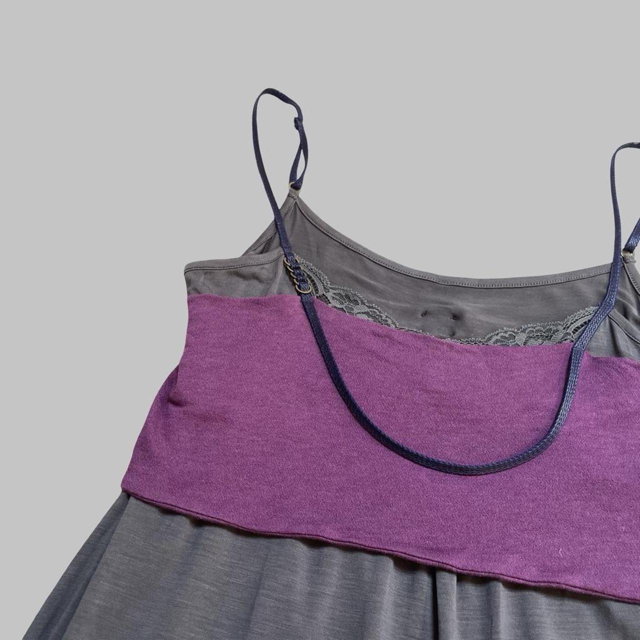 Cop copine two-tone empire waist cami top.