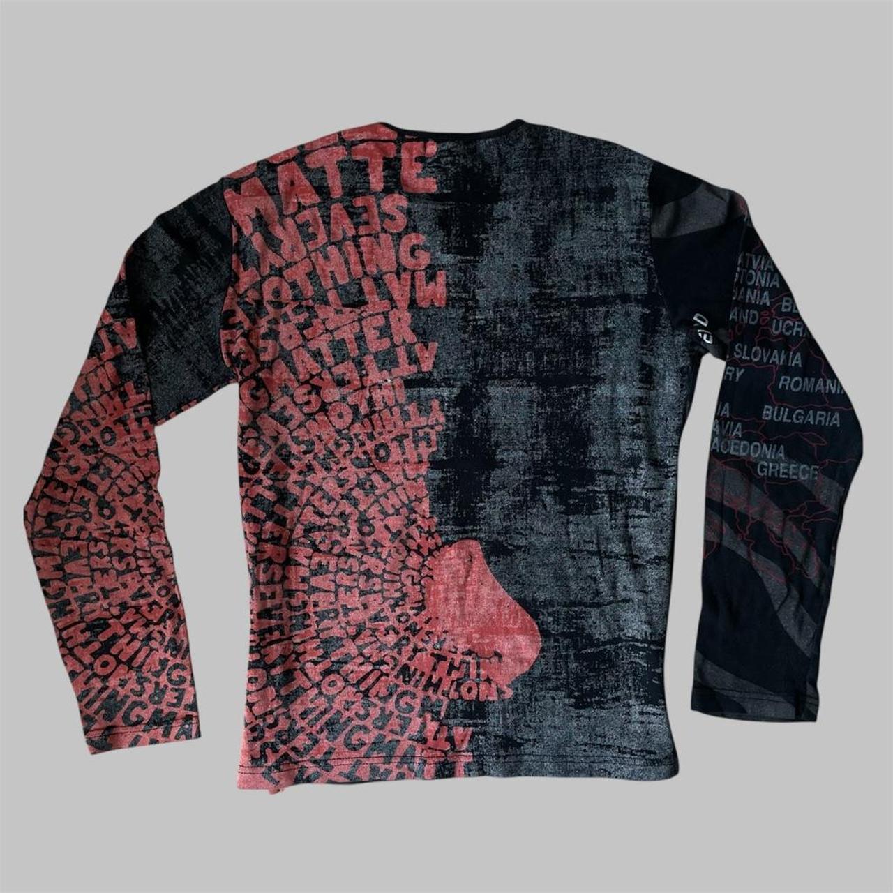 Custo barcelona long sleeve printed top.