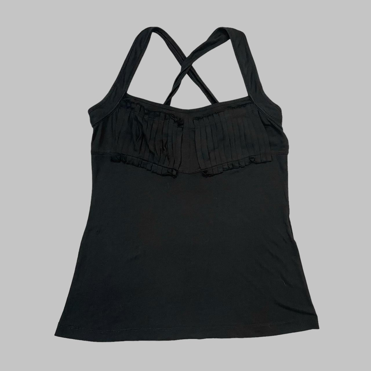 Cop copine black cross back top