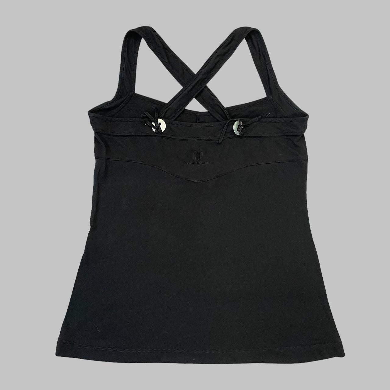 Cop copine black cross back top