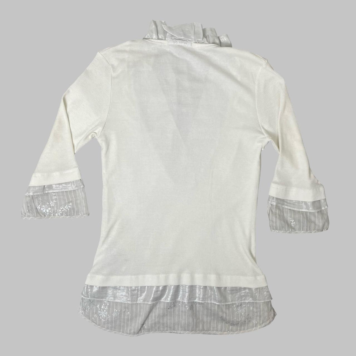 Cop Copine white trompe l’œil top. — photo 4