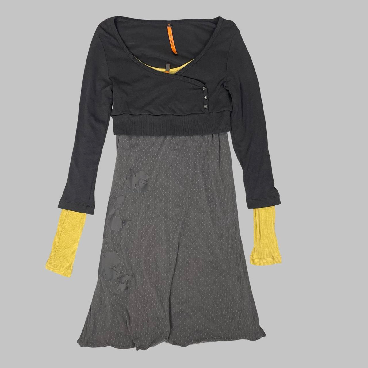 Cop Copine charcoal and mustard two-piece dress & bolero set. — photo 1