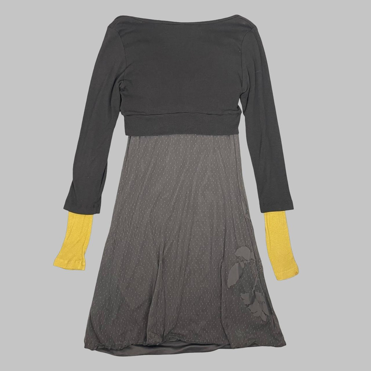 Cop Copine charcoal and mustard two-piece dress & bolero set. — photo 3