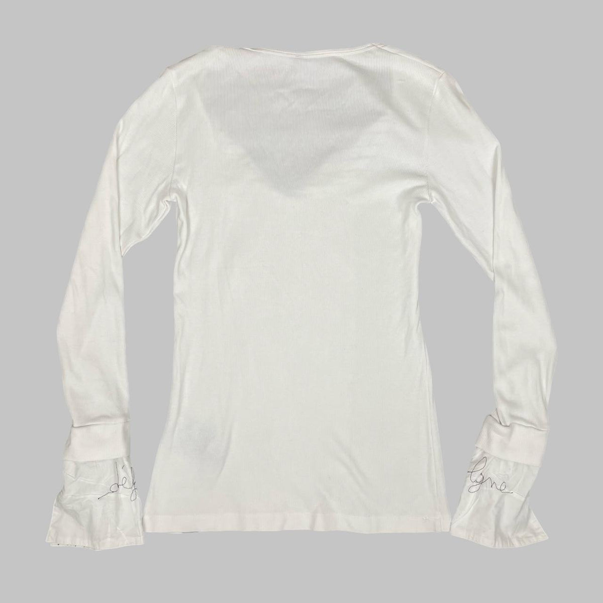 Cop Copine white cotton blouse with integrated scarf. — photo 5