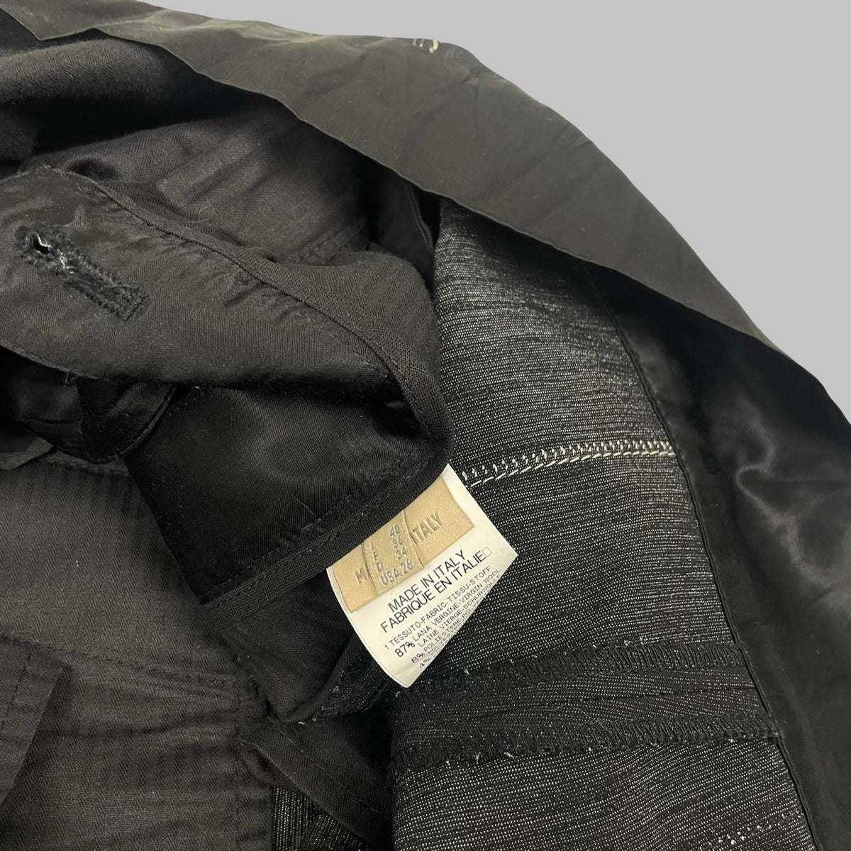 Marithé François Girbaud charcoal bi-material mini skirt. — photo 4