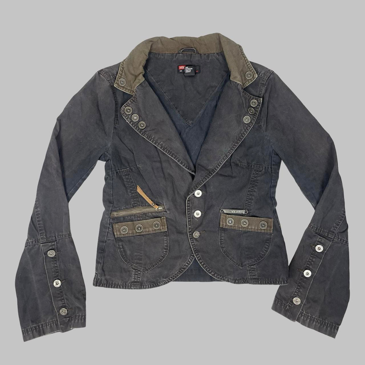 Diesel washed black utility jacket. — photo 1