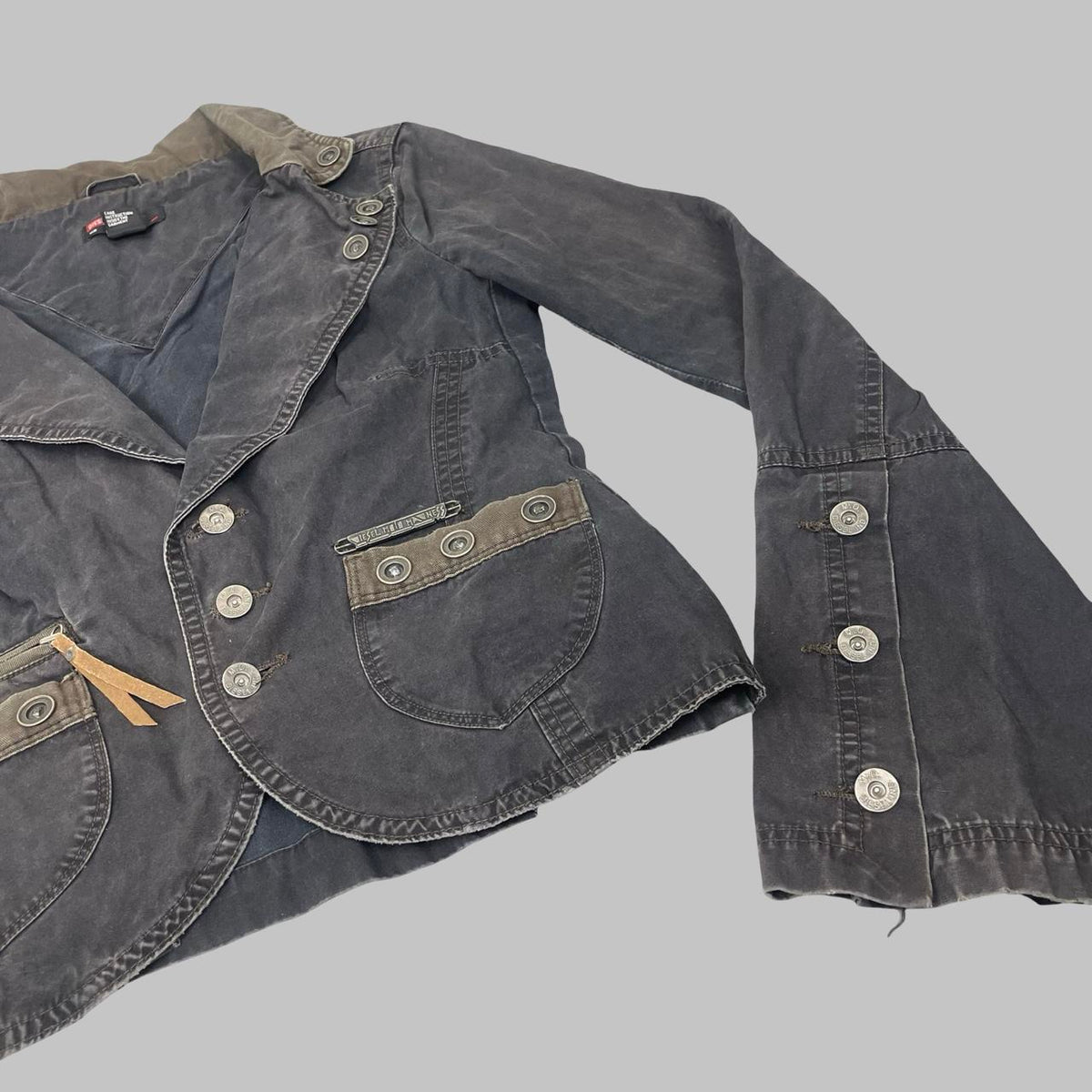 Diesel washed black utility jacket. — photo 2